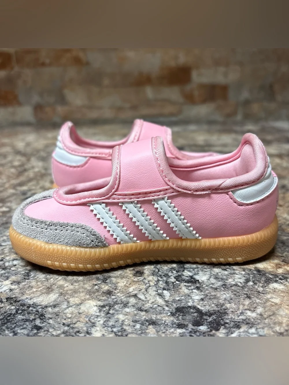 adidas Samba Mary Jane Light Pink White Gum JP9543 Toddler Size 5